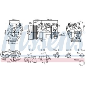 Acquista Compressore aria condizionata da NISSENS 891017 a buon mercato per soli 350,76 €