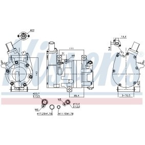 Acquista Compressore aria condizionata da NISSENS 891075 a buon mercato per soli 2798,62 €