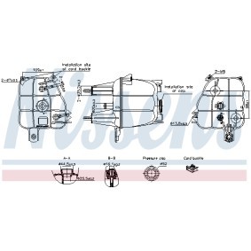 Achetez des Vase d'expansion, liquide de refroidissement NISSENS 996307 à prix pour 54,68 €