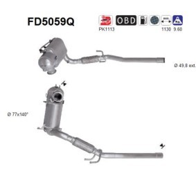 Köp Partikelfilter (DPF) av AS FD5059Q till det låga priset 7848,50 kr