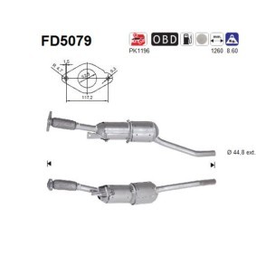 Partikelfilter (DPF) von AS FD5079