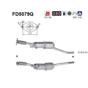 Partikelfilter (DPF) von AS FD5079Q