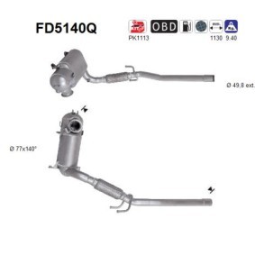 Compre Filtro de partículas da AS FD5140Q a um preço baixo por 560,42 €