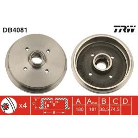 Comprar Tambor de freno de TRW DB4081 a bajo precio de 82,54 €