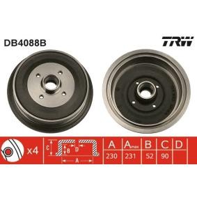 Comprar Tambor de freno de TRW DB4088B a bajo precio de 114,30 €