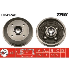 Bremstrommel DB4124B