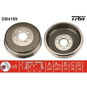 Comprar Tambor de freno de TRW DB4189 a bajo precio de 76,06 €