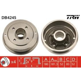 Comprar Tambor de freno de TRW DB4245 a bajo precio de 46,29 €