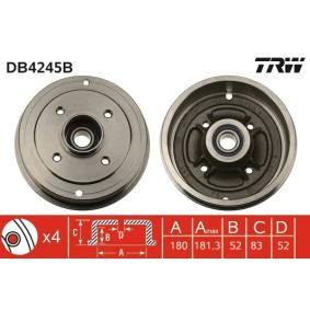 Comprar Tambor de freno de TRW DB4245B a bajo precio de 83,94 €
