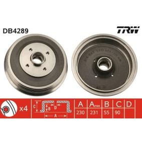 Comprar Tambor de freno de TRW DB4289 a bajo precio de 64,67 €