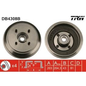 Bremstrommel von TRW DB4308B