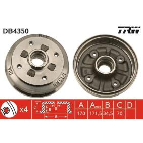 Comprar Tambor de freno de TRW DB4350 a bajo precio de 46,91 €