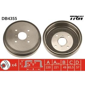 Comprar Tambor de freno de TRW DB4355 a bajo precio de 185,42 €