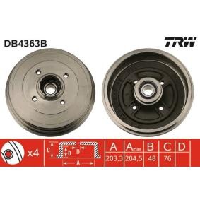 Comprar Tambor de freno de TRW DB4363B a bajo precio de 80,07 €