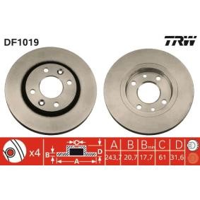 Köp Bromsskiva av TRW DF1019 till det låga priset 501,94 kr