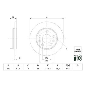 Bremsscheibe 0 986 479 H61 von BOSCH günstig für 38,66 € online kaufen
