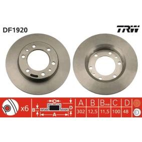 Compre Discos de freno de TRW online para Hilux III Pick-up (_N3_, _N4_) a precios moderados