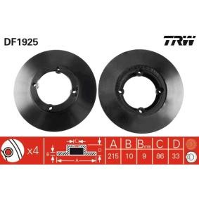 Comprar Disco de freno de TRW DF1925 a bajo precio de 21,39 €