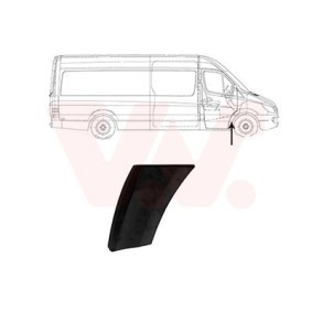 Zier- / Schutzleiste, Kotflügel 3077422 VOLKSWAGEN CRAFTER von VAN WEZEL