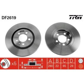 Köp Bromsskiva av TRW DF2619 till det låga priset 511,43 kr