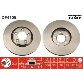 Köp Bromsskiva av TRW DF4105 till det låga priset 762,27 kr