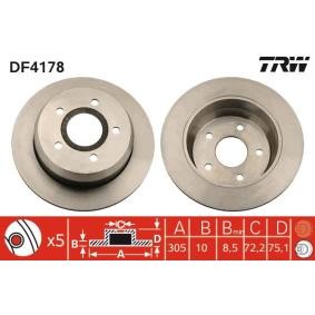 Köp Bromsskiva av TRW DF4178 till det låga priset 597,59 kr