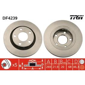 Comprar Disco de freno de TRW DF4239 a bajo precio de 48,26 €