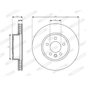 Køb Bremseskive af FERODO DDF3104C-1 til den lave pris 595,86 DKK