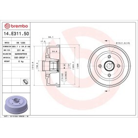 Bremstrommel von BREMBO