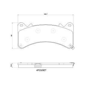 Köp Bromsbelägg av BREMBO P 10 103 till det låga priset 685,05 kr