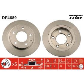 Comprar Disco de freno de TRW DF4689 a bajo precio de 27,28 €