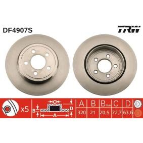 Comprar Disco de freno de TRW DF4907S a bajo precio de 54,68 €