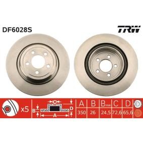 Comprar Disco de freno de TRW DF6028S a bajo precio de 79,58 €