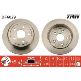 Comprar Disco de freno de TRW DF6029 a bajo precio de 53,16 €