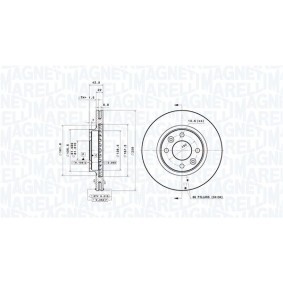 Köp Bromsskiva av MAGNETI MARELLI 360406179901 till det låga priset 1331,56 kr