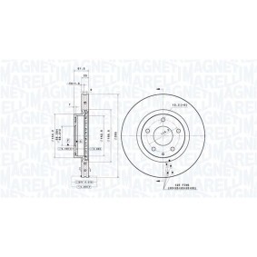 Bremsscheibe 360406185201 von MAGNETI MARELLI günstig für 108,65 € online kaufen