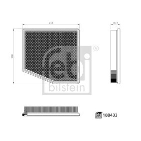 Luftfilter für CHRYSLER von FEBI BILSTEIN