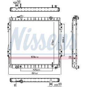 Achetez des Radiateur de chez NISSENS en ligne pour 4 RUNNER (KZN18_, VZN18_, RZN18_) à prix modérés