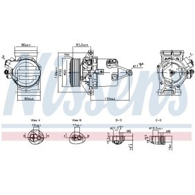 Acquista Compressore aria condizionata da NISSENS online per Logan / Stepway II Sedan (L8_) a prezzi moderati