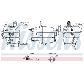 Achetez des Vase d'expansion, liquide de refroidissement NISSENS 996241 à prix pour 45,23 €