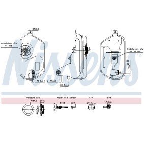 Achetez des Vase d'expansion, liquide de refroidissement NISSENS 996327 à prix pour 68,93 €