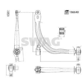 Compre Braço de suspensão da SWAG 33 11 0489 a um preço baixo por 87,80 €