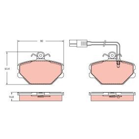 Acquista Kit pastiglie freni da TRW GDB2396 a buon mercato per soli 40,72 €