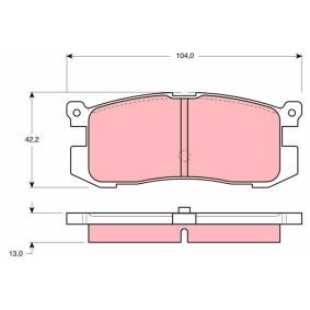 Acquista Kit pastiglie freni da TRW GDB1025 a buon mercato per soli 22,55 €