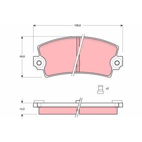 Acquista Kit pastiglie freni da TRW GDB149 a buon mercato per soli 27,32 €