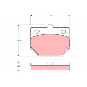 Bremsbeläge GDB187 von TRW günstig für 80,52 € online kaufen