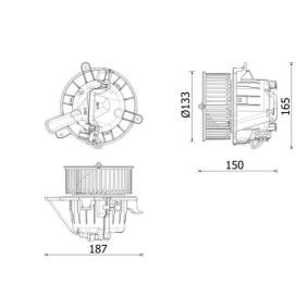 Innenraumgebläse von MAHLE ORIGINAL AB 332 000P