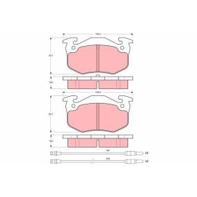 Achetez des Plaquettes de frein TRW GDB313 à prix pour 25,76 €