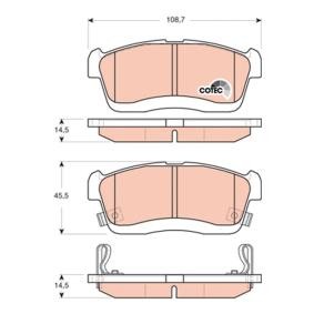 Bremsbeläge GDB3430 von TRW günstig für 37,41 € online kaufen