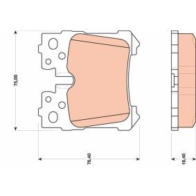 Köp Bromsbelägg av TRW GDB3475 till det låga priset 454,60 kr